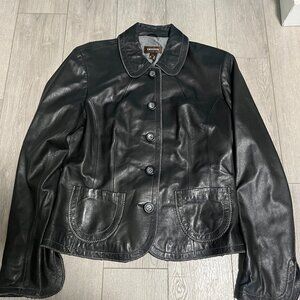 Danier Black Leather Jacket